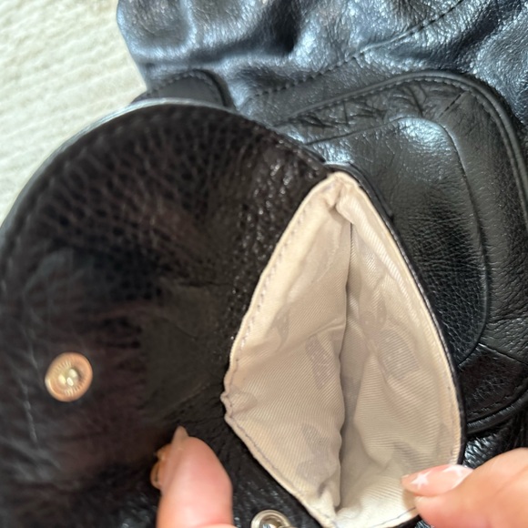 Vintage See by Chloe Funny Love Black Leather Shoulder Bag with Flaw - Picture 7 of 16